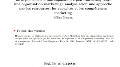 Le déploiement d’une capacité d’Open Marketing dansune organisation marketing