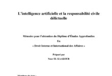 L’intelligence artificielle et la responsabilité civile délictuelle