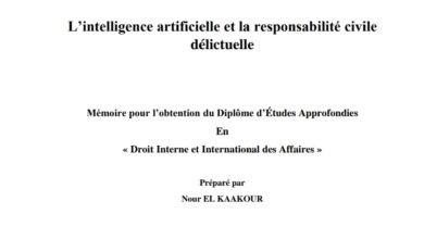 L’intelligence artificielle et la responsabilité civile délictuelle