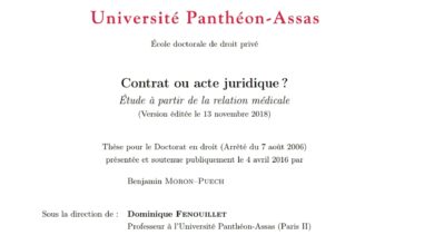 Contrat ou acte juridique