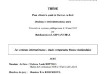 Les contrats internationaux