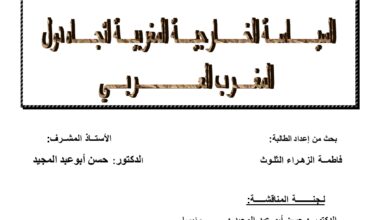 السياسة الخارجية المغربية تجاه دول المغرب العربي