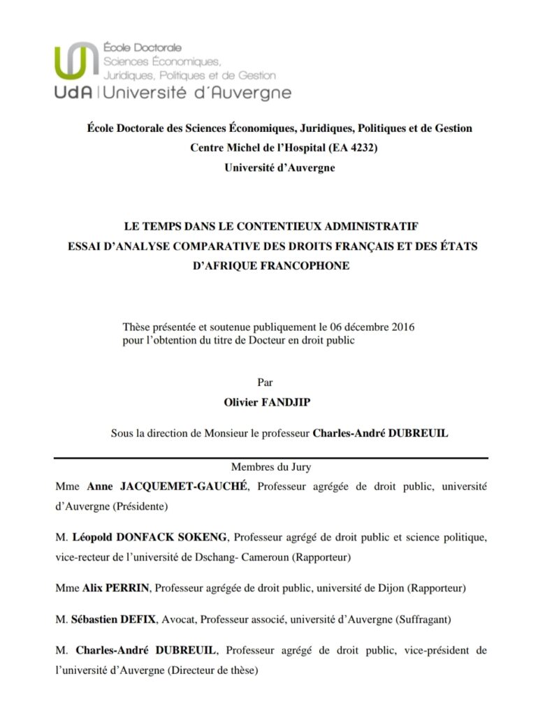 Le temps dans le contentieux administratif