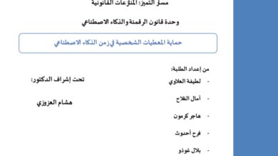 حماية المعطيات الشخصية في زمن الذكاء الاصطناعي