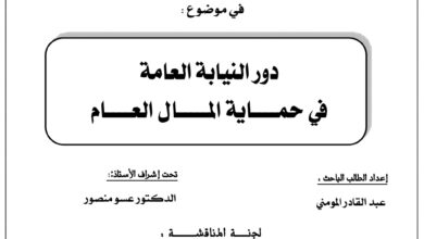 دور النيابة العامة في حماية المال العام