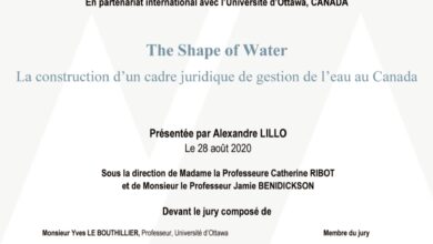 The Shape of Water : La construction d’un cadre juridique de gestion de l’eau au Canada