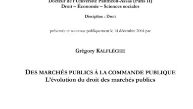 DES MARCHÉS PUBLICS À LA COMMANDE
