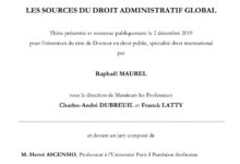 Les sources du droit administratif global