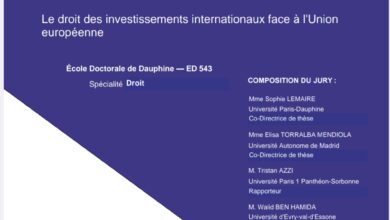 le droit des investissements internationaux face à l’Union européenne