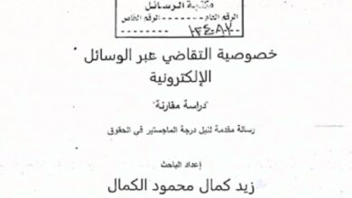 خصوصية التقاضي عبر الوسائل الإلكترونية