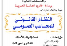 النظام القانوني للمحاسب العمومي