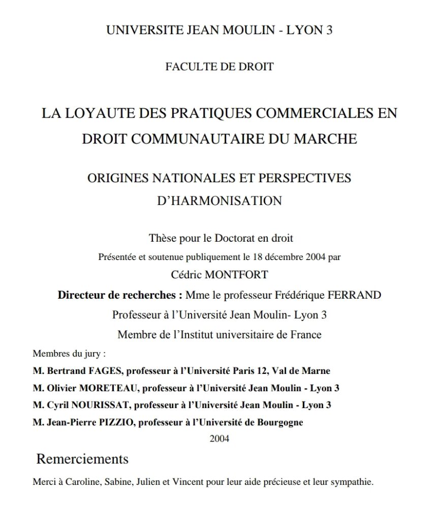 DROIT COMMUNAUTAIRE